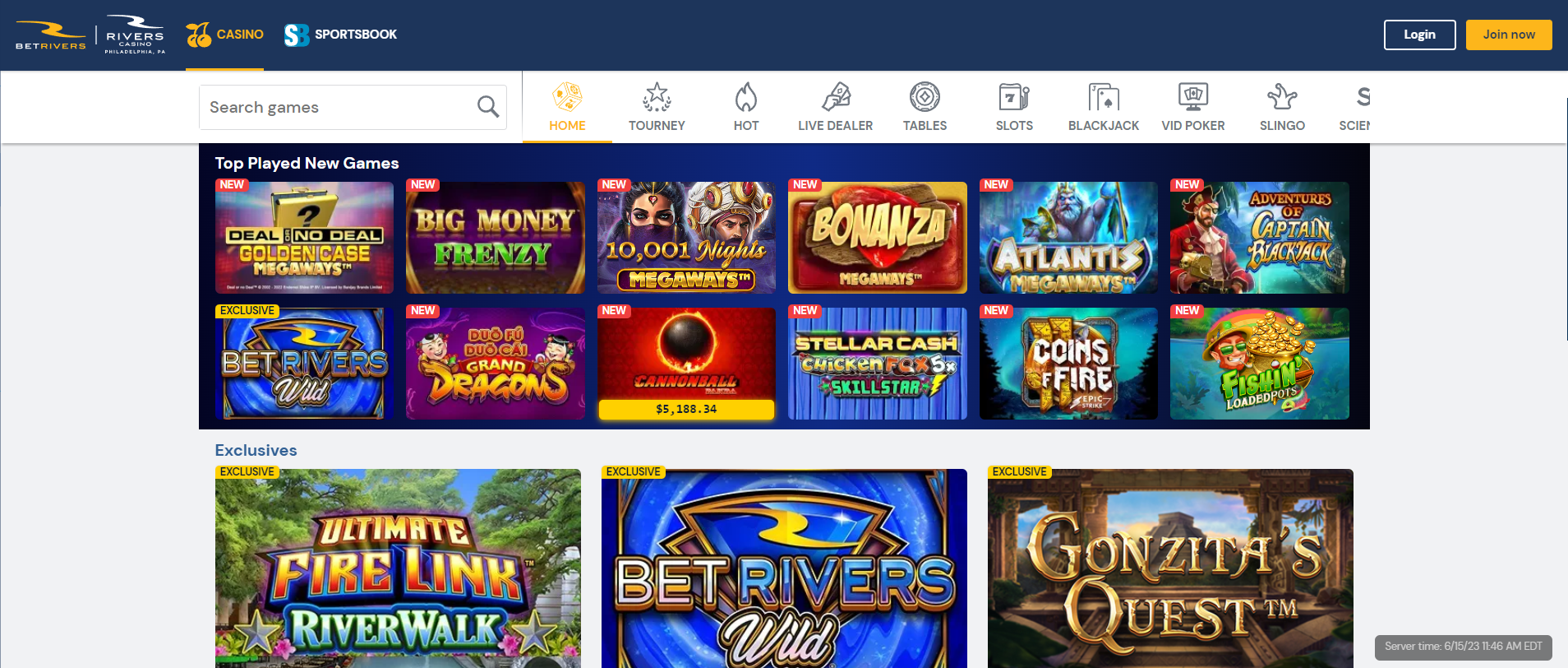 From exclusives to classics to jackpots -- BetRivers has it all